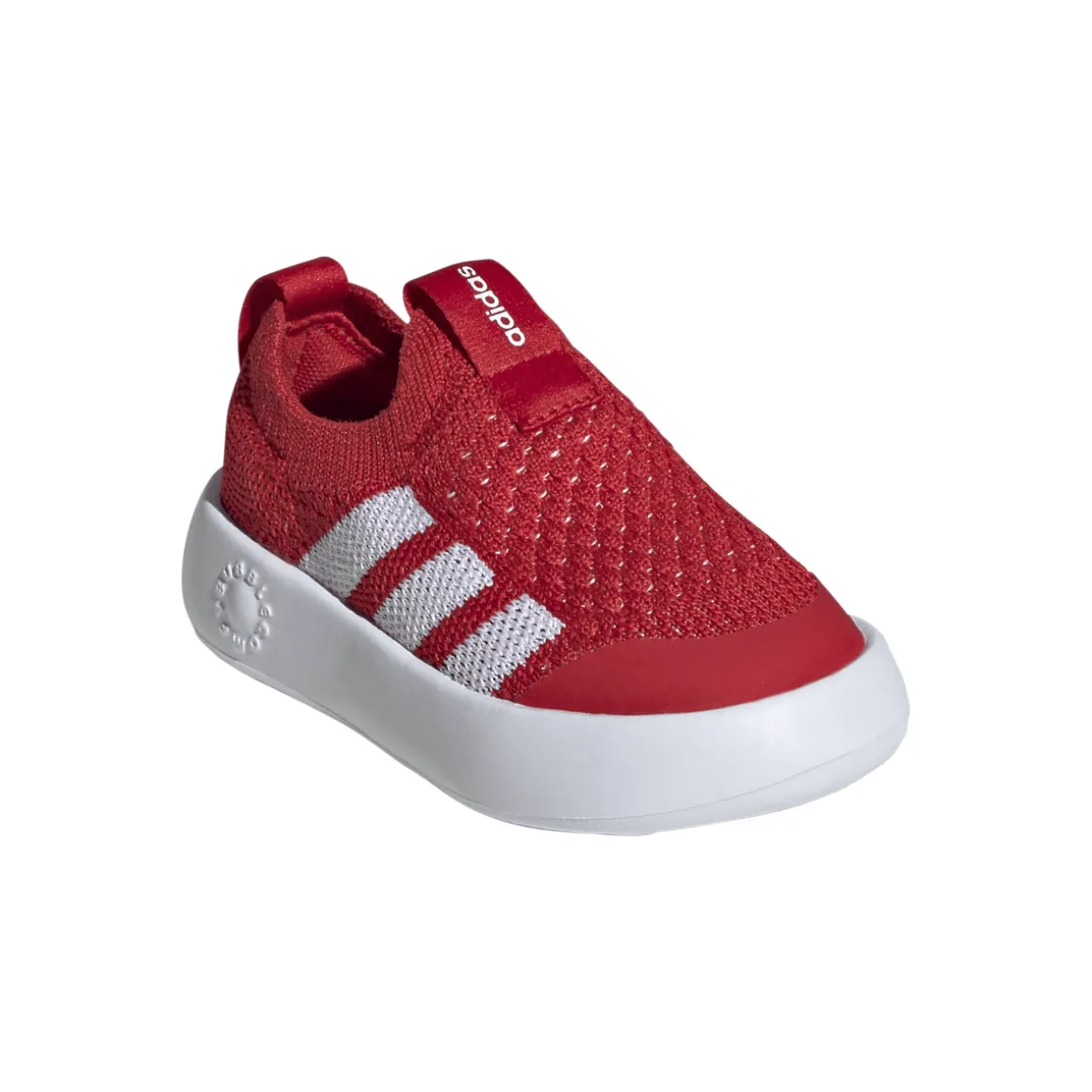 Scarpe slip-on Primi Passi rosse da Bambini adidas Bubblecomfy Infant