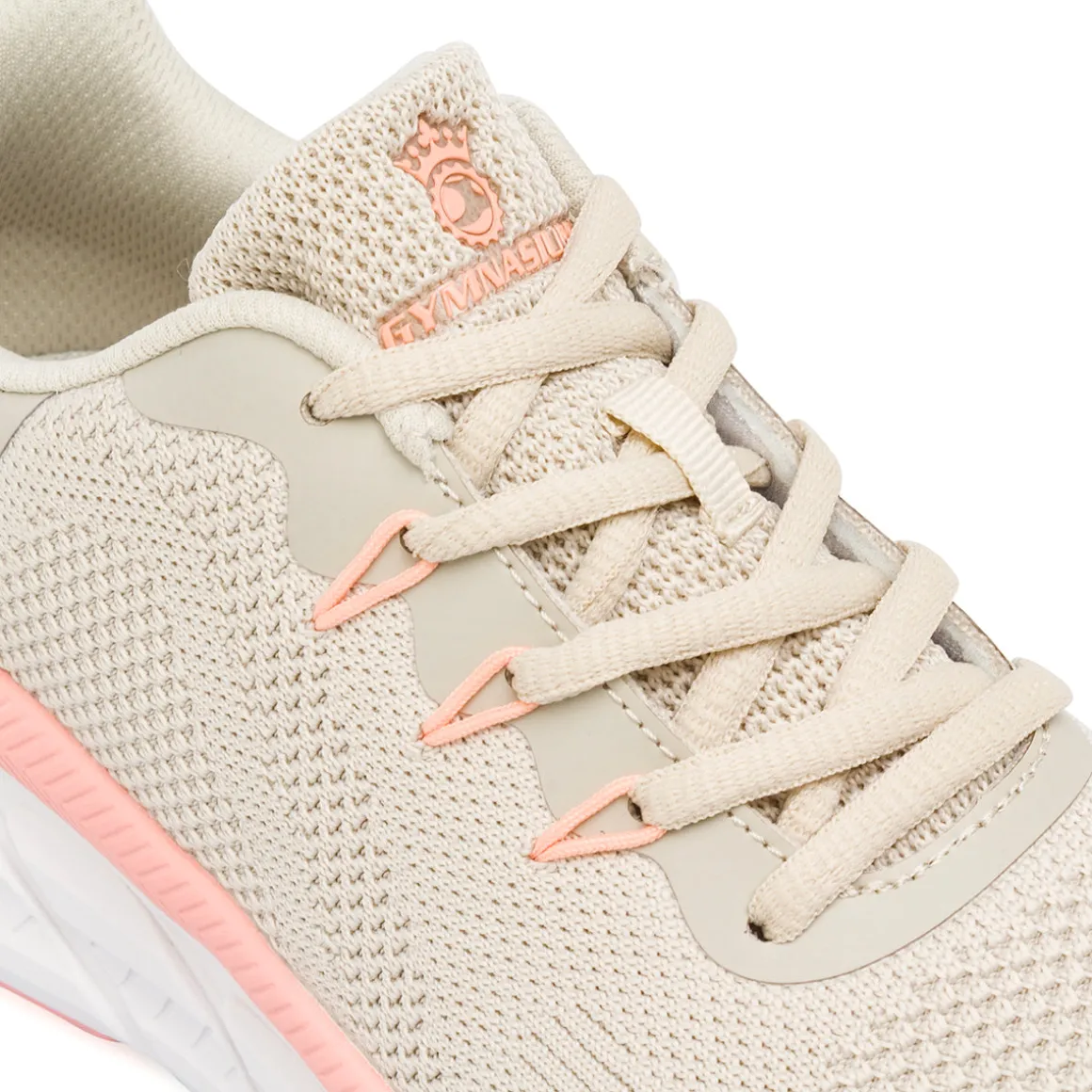 Scarpe sportive Beige da Donna con inserti rosa Gymnasium