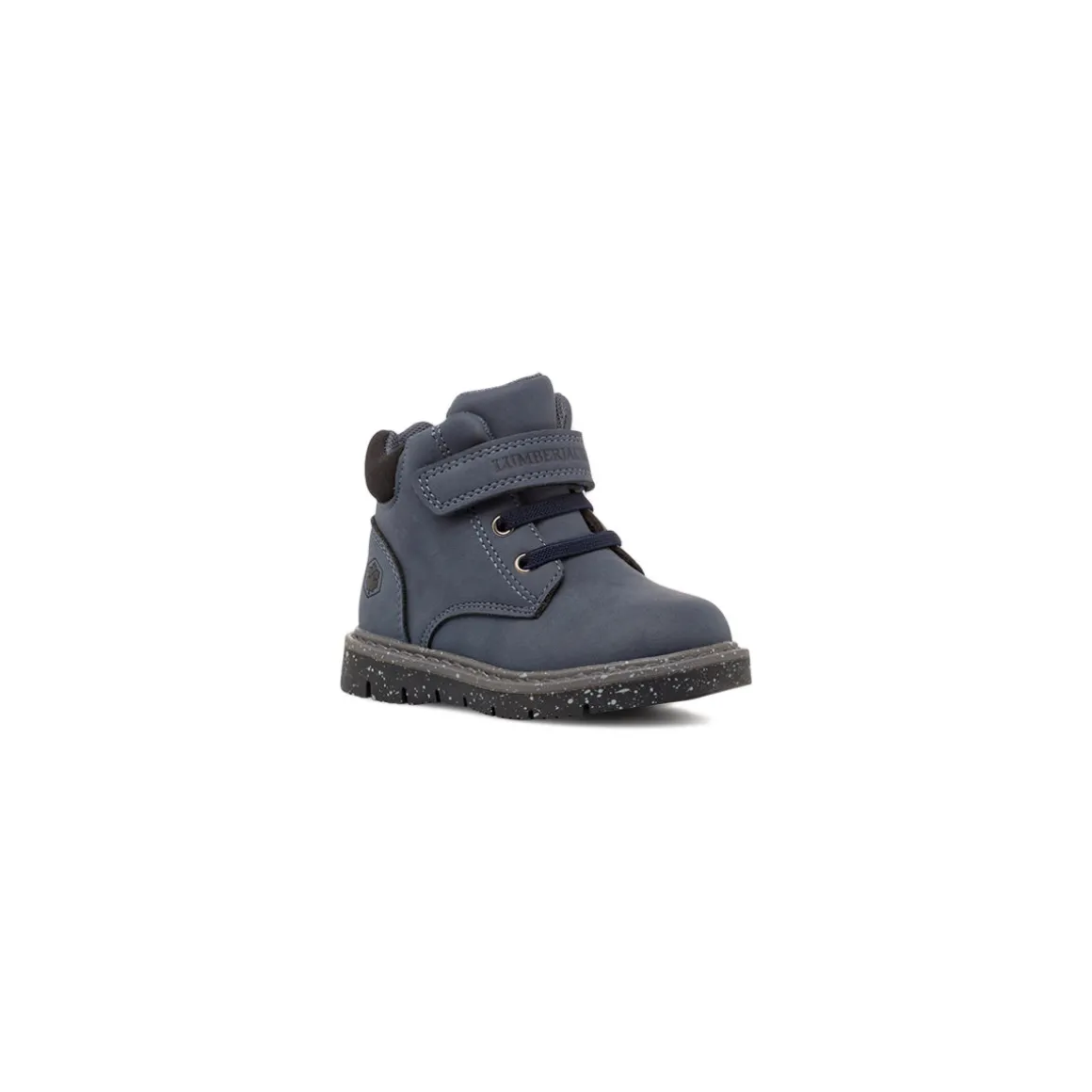 Scarponcini blu con strappo e lacci elastici Bambino Lumberjack