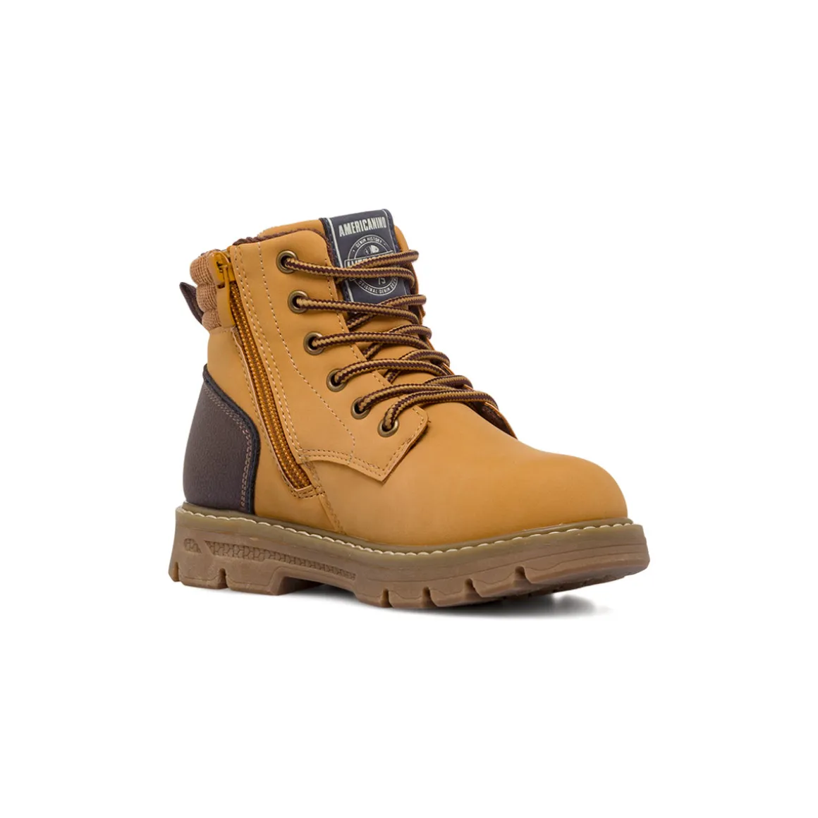 Scarponcini casual ocra da Ragazzo Americanino