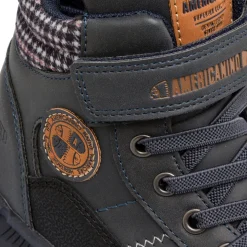 Scarponcini da bambino Americanino blu con logo