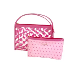 Set Necessaire fuxia da Donna con stampa anatre Camomilla Milano