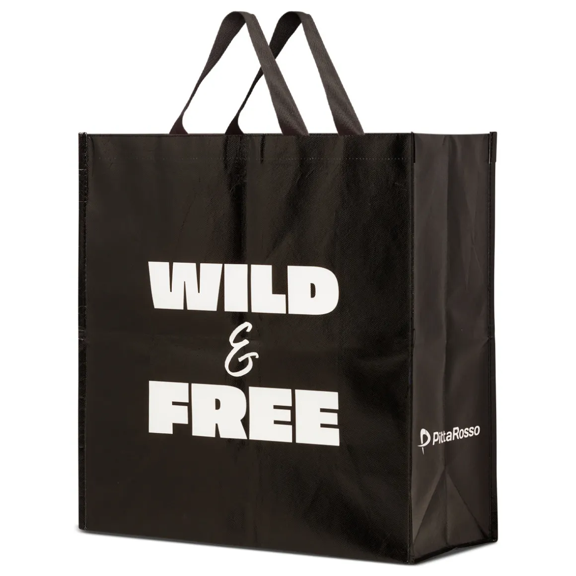 Shopper grande animalier nera con fantasia giraffa