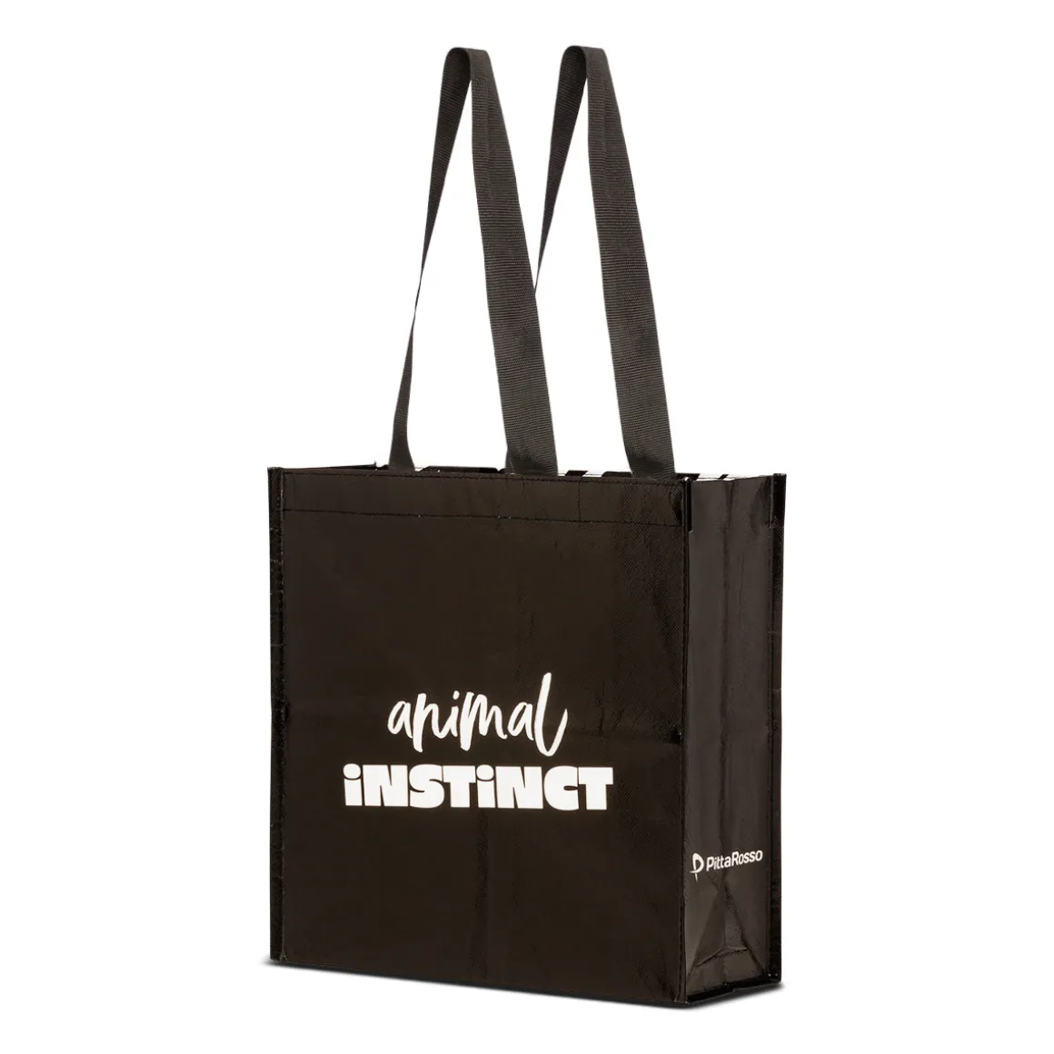 Shopper piccola animalier nera con fantasia zebrata