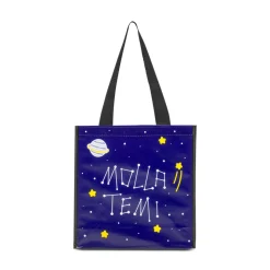 Shopper piccola blu in TNT Disegni Cinici
