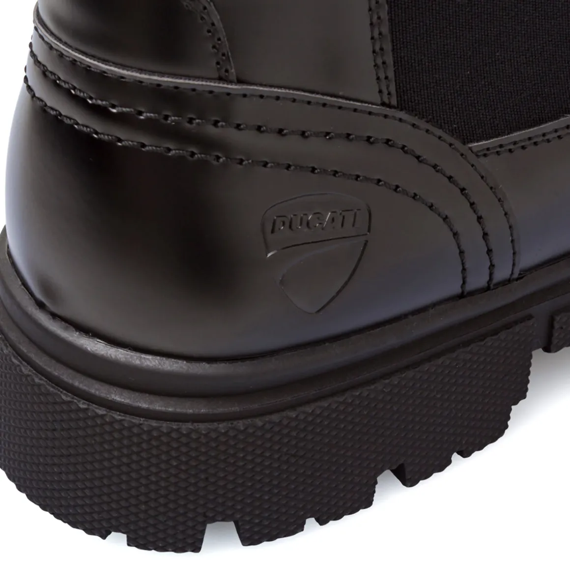 Sivaletti Chelsea da uomo neri Ducati con suola chunky