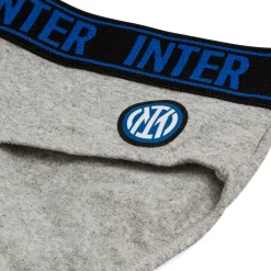 Slip grigi da uomo con logo Inter