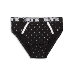 Slip neri da bambino con logo Juventus
