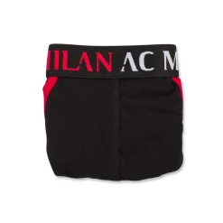 Slip neri da uomo con logo Milan