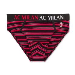 Slip rossoneri da uomo con logo Milan