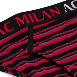 Slip rossoneri da uomo con logo Milan