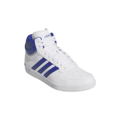 Sneakers alte bianche con inserti blu da Uomo adidas Hoops 4.0