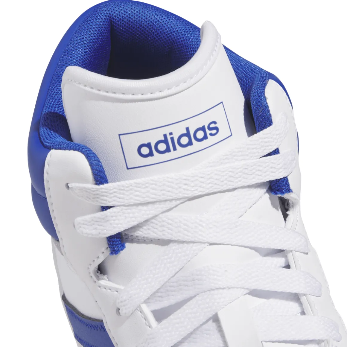 Sneakers alte bianche con inserti blu da Uomo adidas Hoops 4.0