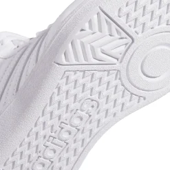 Sneakers alte bianche da ragazzo e ragazza adidas Hoops 4.0