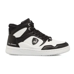 Sneakers alte bianche da ragazzo con logo laterale Tonino Lamborghini BullBlaze Elite