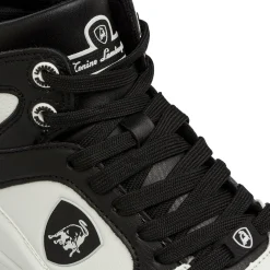 Sneakers alte bianche da ragazzo con logo laterale Tonino Lamborghini BullBlaze Elite