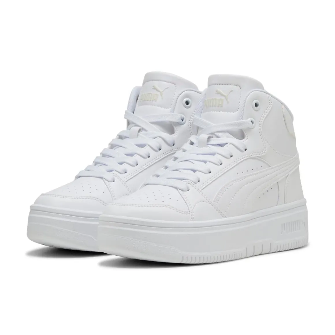 Sneakers alte bianche da Donna Puma Rebound Femme Mid