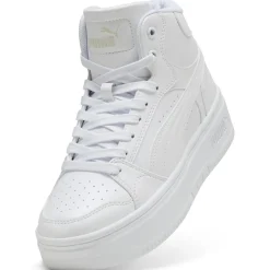 Sneakers alte bianche da Donna Puma Rebound Femme Mid
