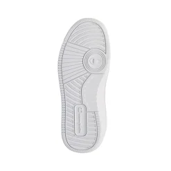 Sneakers alte bianche da bambina con logo laterale Champion Rebound Mid G Ps