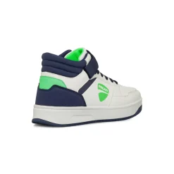 Sneakers alte bianche e blu da Ragazzo con strappo Ducati
