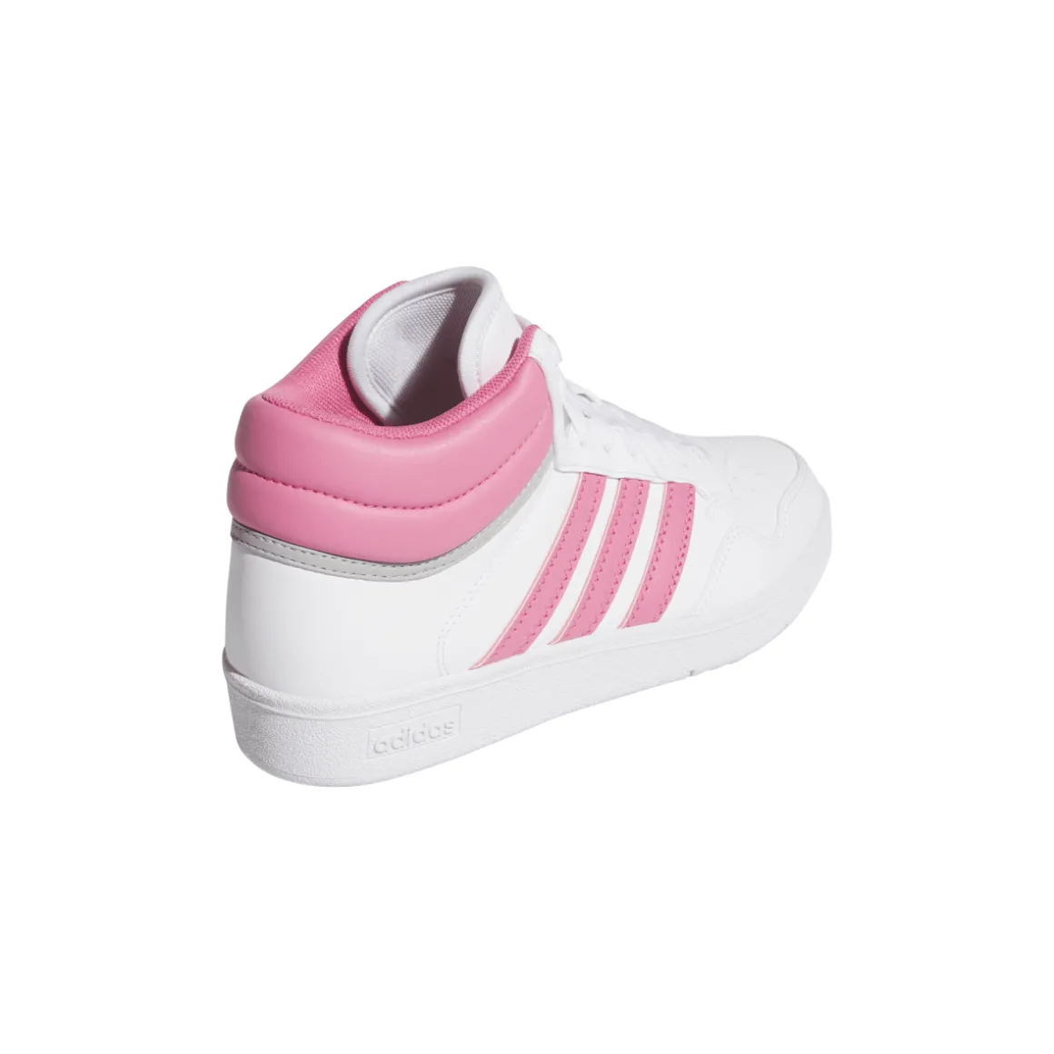 Sneakers alte bianche e rosa da Ragazza HOOPS 4.0 MID adidas