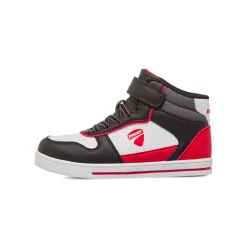 Sneakers alte bicolore nere da Bambino con strappo Ducati
