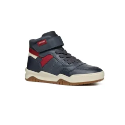 Sneakers alte blu da Bambino con strappo e suola traspirante Geox