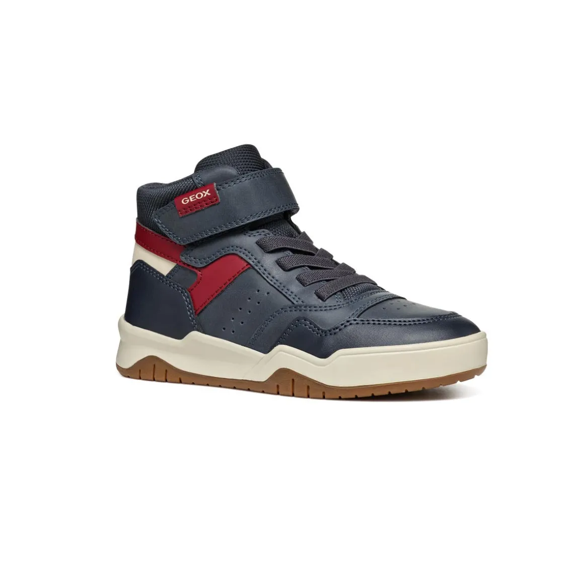 Sneakers alte blu da Bambino con strappo e suola traspirante Geox