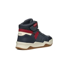 Sneakers alte blu da Bambino con strappo e suola traspirante Geox