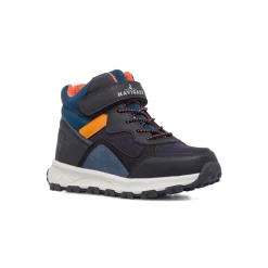 Sneakers alte blu da Ragazzo con chiusura a strappo Navigare
