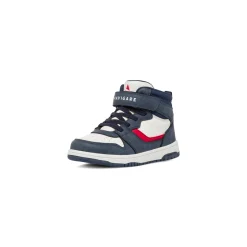 Sneakers alte blu e bianche da Bambino con strappo Navigare