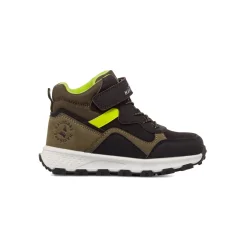 Sneakers alte blu e khaki da Bambino con strappo Navigare