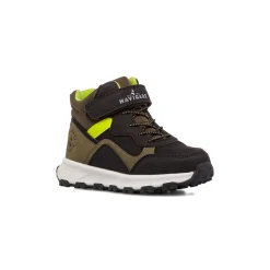 Sneakers alte blu e khaki da Bambino con strappo Navigare