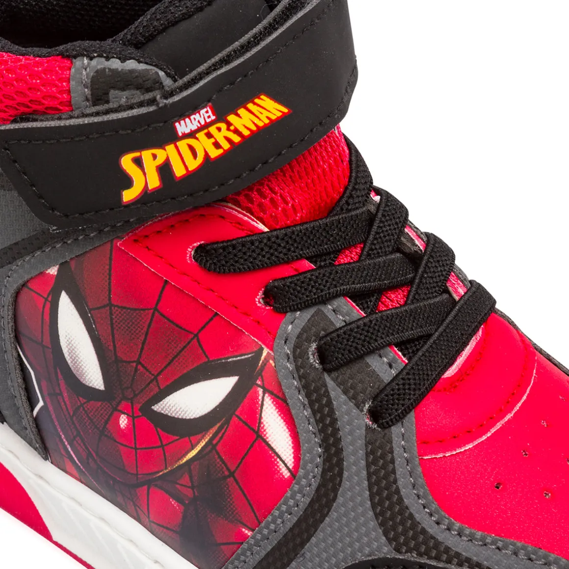 Sneakers alte da Bambino rosse e nere Spiderman