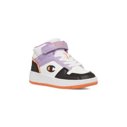 Sneakers alte da ragazza bianche con dettagli multicolore Champion