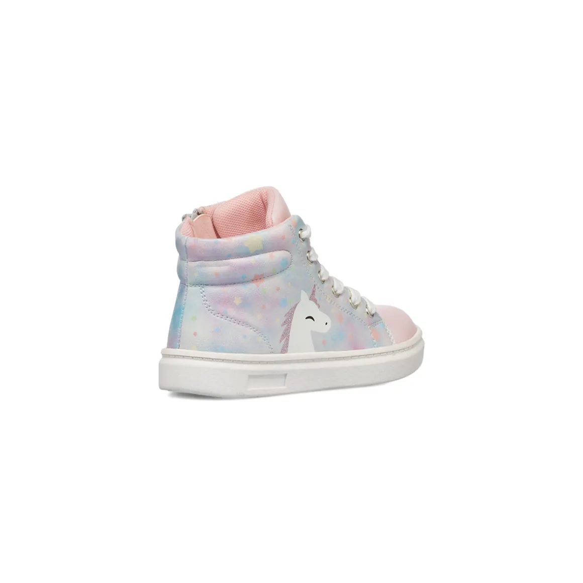 Sneakers alte da ragazza multicolore con stampa unicorno Le scarpe di Alice