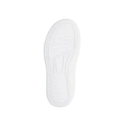 Sneakers alte da ragazzo bianche con dettagli neri e blu con logo Soprani Sport
