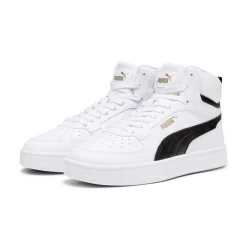 Sneakers alte da ragazzo e ragazza bianche con dettagli neri Caven 2.0 Mid Jr Puma