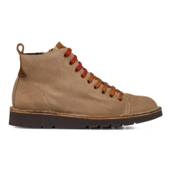 Sneakers alte da uomo taupe in pelle scamosciata Primopiano
