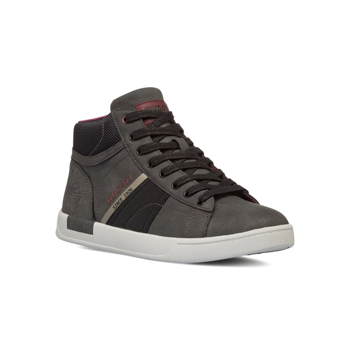 Sneakers alte grigie da uomo Ducati