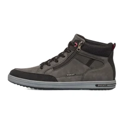 Sneakers alte grigie da uomo con logo Ducati
