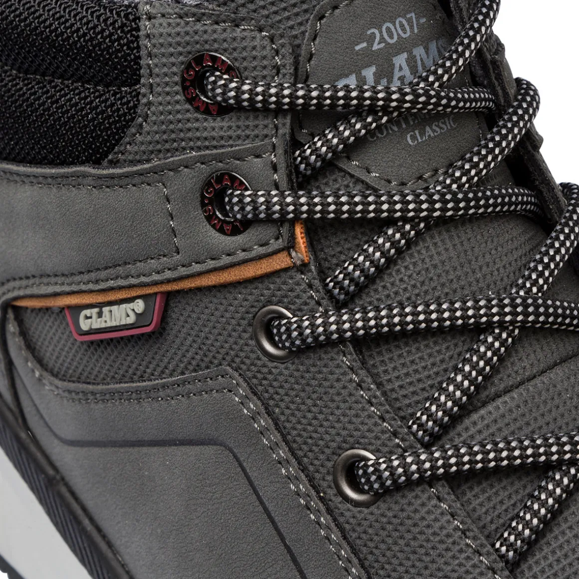 Sneakers alte grigie da uomo Glams