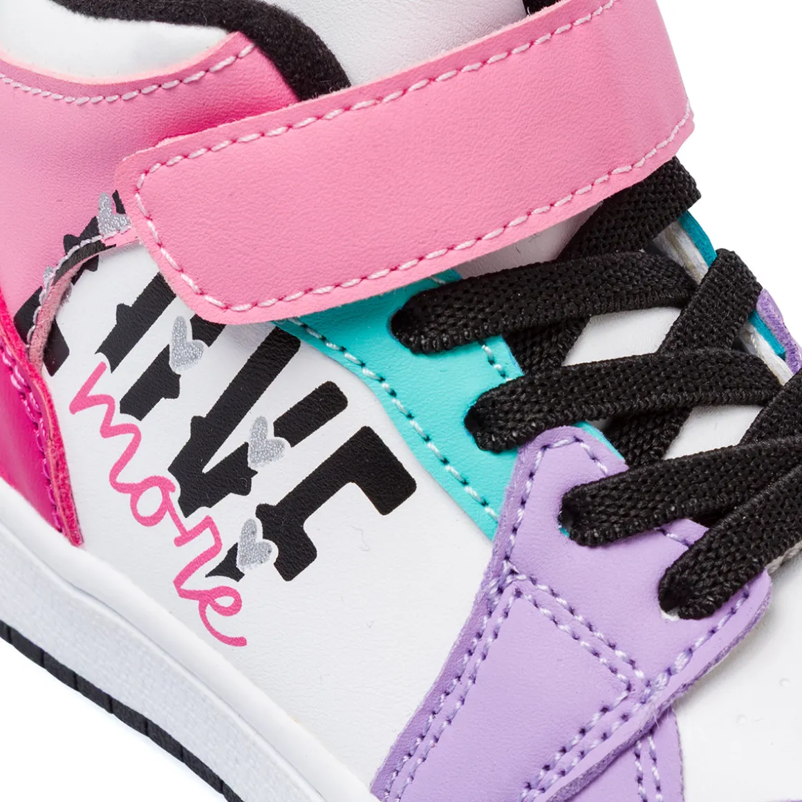 Sneakers alte multicolor da Bambina Dieci Baci