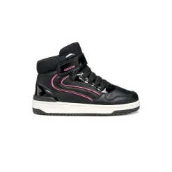 Sneakers alte nere da Bambina con suola traspirante Geox