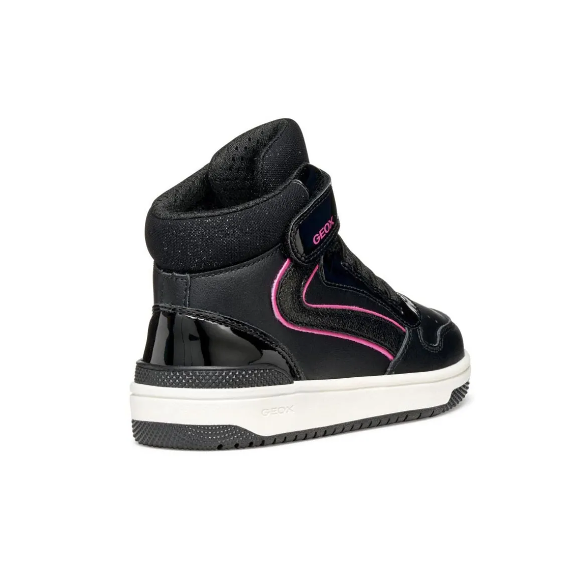 Sneakers alte nere da Bambina con suola traspirante Geox