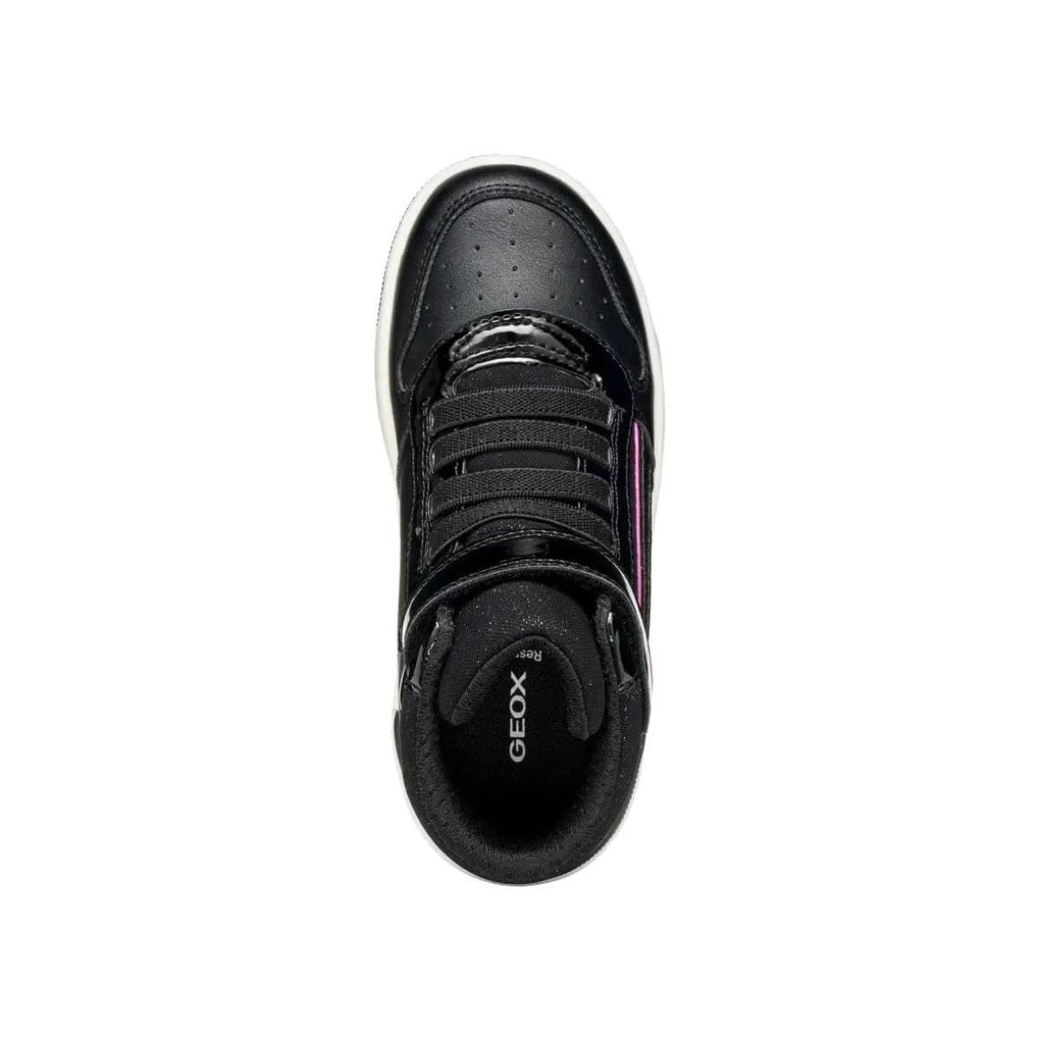 Sneakers alte nere da Bambina con suola traspirante Geox