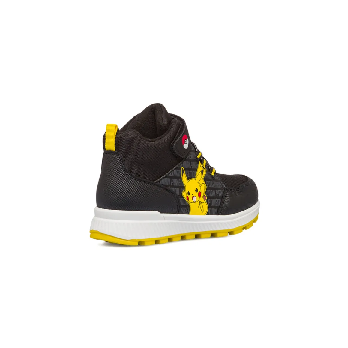 Sneakers alte nere da bambino con stampa Pokemon