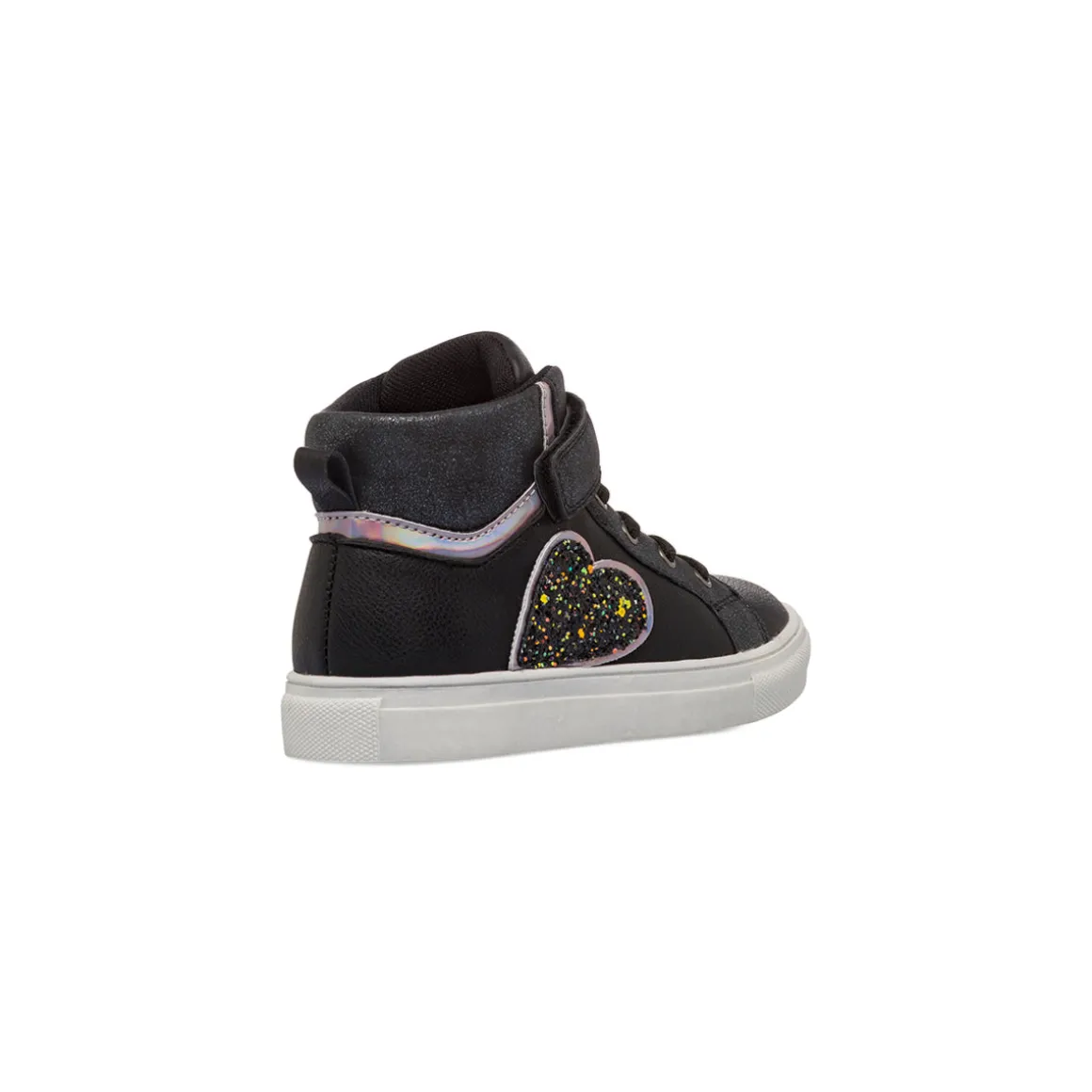 Sneakers alte nere da Bambina con glitter Dieci Baci