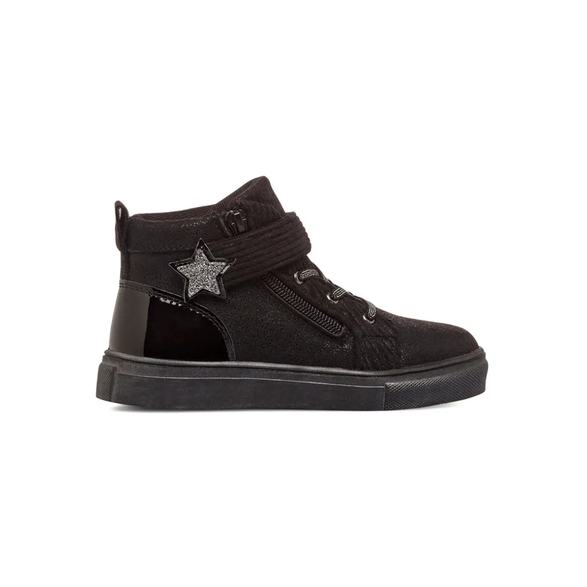 Sneakers alte nere da Ragazza con strappo Le scarpe di Alice