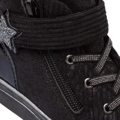 Sneakers alte nere da Ragazza con strappo Le scarpe di Alice